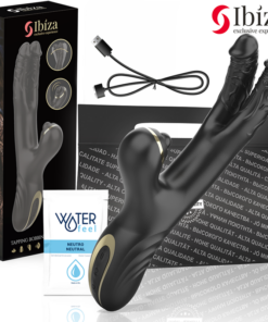 IBIZA - TWO DRAGONS DOUBLE VIBRATOR BLACK