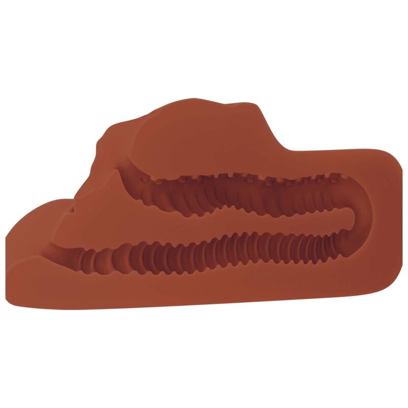 PDX PLUS - PERFECT PUSSY DOUBLE STROKER VAGINA AND ANUS MASTURBATOR BROWN - Bild 3