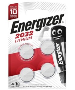 ENERGIZER - BATTERY LITHIUM BUTTON CR2032 3V 4 UNIT