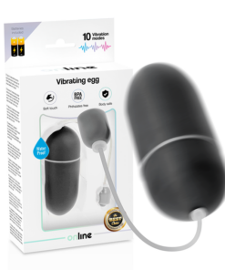 ONLINE - WATERPROOF VIBRATING EGG BLACK