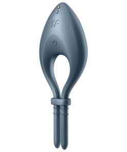 SATISFYER - BULLSEYE RING VIBRATOR APP GREY