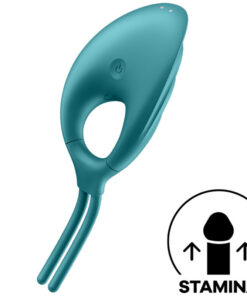 SATISFYER - SWORDSMAN ANILLO VIBRADOR VERDE