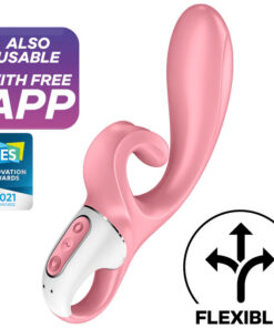 SATISFYER - HUG ME VIBRADOR RABBIT APP AZUL