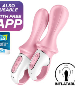 SATISFYER - AIR PUMP BOOTY 5+ INFLATABLE ANAL VIBRATOR PINK