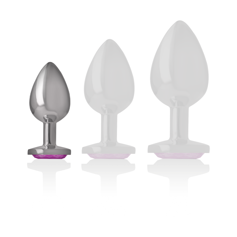 INTENSE - ALUMINUM METAL ANAL PLUG PINK HEART SIZE S - Bild 5