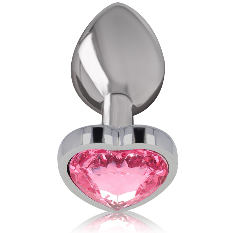 INTENSE - ALUMINUM METAL ANAL PLUG PINK HEART SIZE S - Bild 2