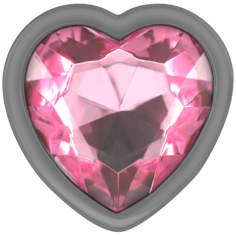 INTENSE - ALUMINUM METAL ANAL PLUG PINK HEART SIZE S - Bild 3