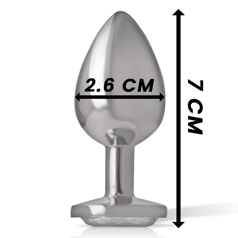 INTENSE - WHITE HEART ALUMINUM METAL ANAL PLUG SIZE S - Bild 4