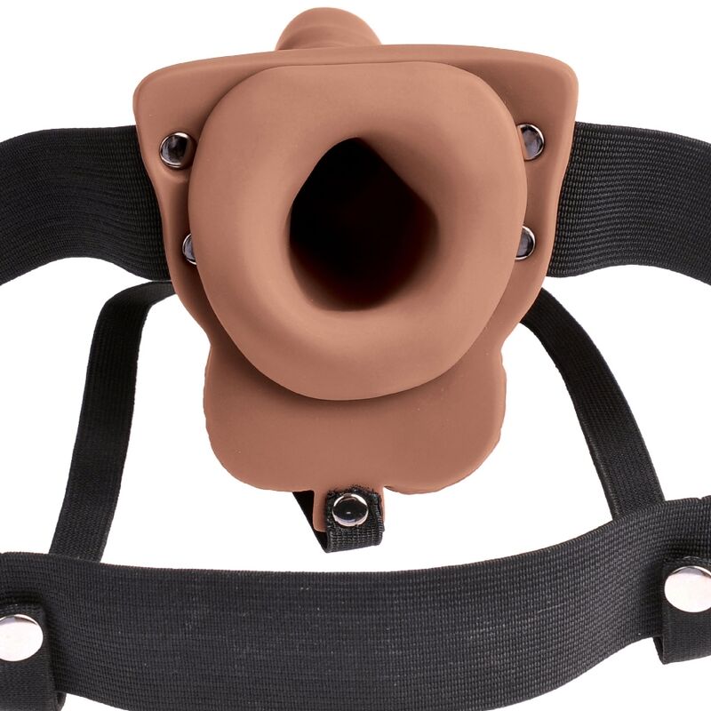 FETISH FANTASY SERIES - ADJUSTABLE HARNESS REALISTIC PENIS WITH RECHARGEABLE TESTICLES AND VIBRATOR 15 CM - Bild 4