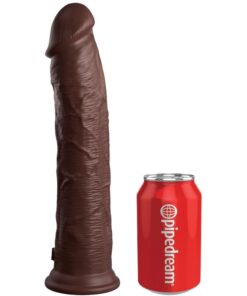 KING COCK - ELITE REALISTIC SILICONE DILDO 28 CM BROWN