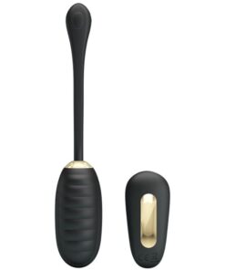 PRETTY LOVE - DOREEN LUXURY RECHARGEABLE VIBRATING EGG BLACK REMOTE CONTROL