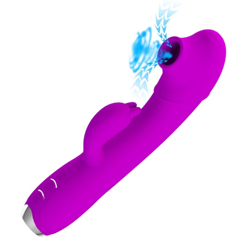 PRETTY LOVE - REGINA RECHARGEABLE VIBRATOR-SUCTION GEL PURPLE - Bild 2