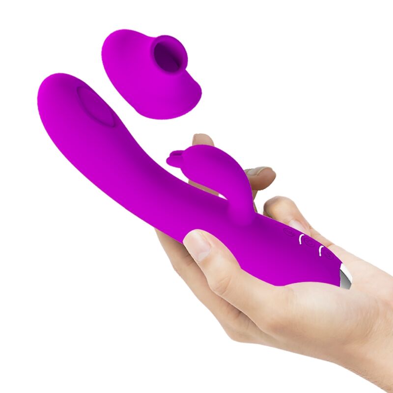 PRETTY LOVE - REGINA RECHARGEABLE VIBRATOR-SUCTION GEL PURPLE - Bild 5