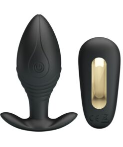PRETTY LOVE - REGINA ANAL PLUG RECHARGEABLE VIBRATOR BLACK