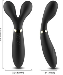 ARMONY - Y-WAND MASSAGER  VIBRATOR DOUBLE HEAD BLACK