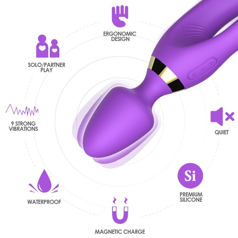 ARMONY - MASSAGER VIBRATOR RABBIT PURPLE - Bild 3