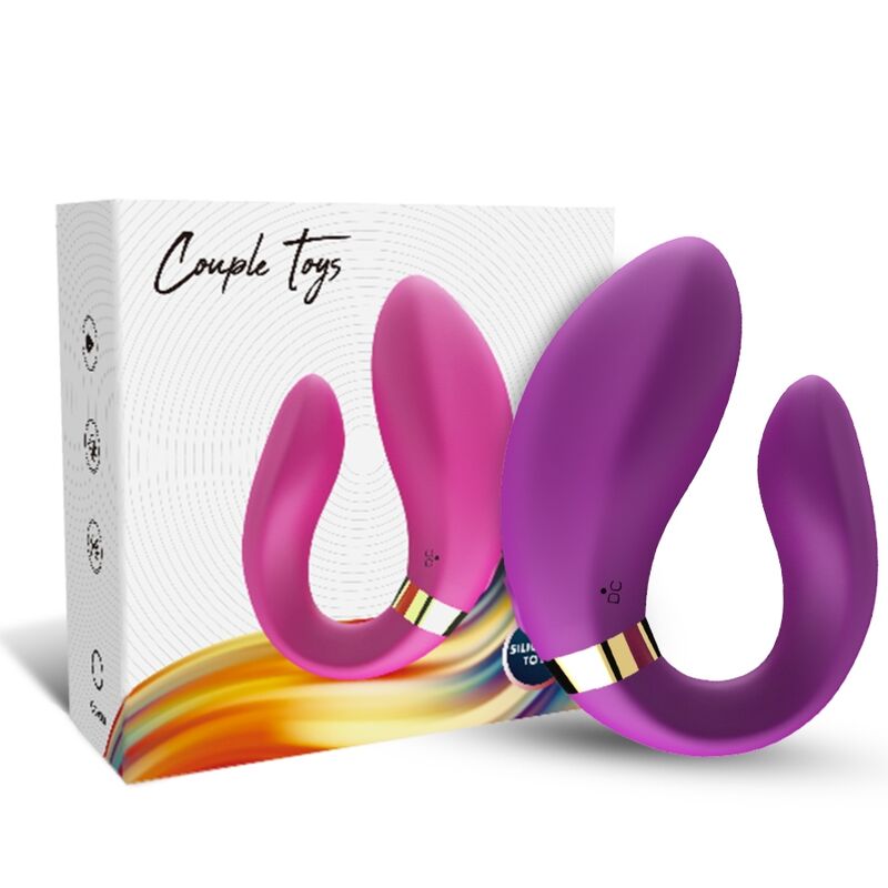 ARMONY - CRESCENT VIBRATOR FOR COUPLES REMOTE CONTROL PURPLE - Bild 4