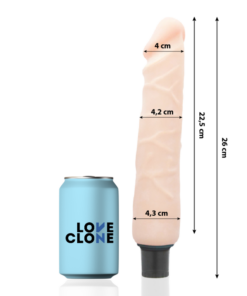 LOVECLONE - JANSEN SELF LUBRICATION VIBRATOR 26 CM -O- 4.2 CM