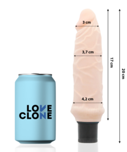 LOVECLONE - IVAR SELF LUBRICATION VIBRATOR 20 CM -O- 3.7 CM