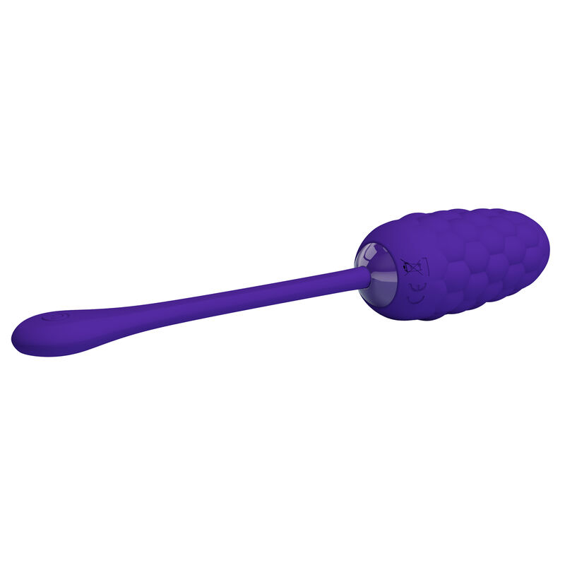 PRETTY LOVE - VIBRATING EGG WITH PURPLE RECHARGEABLE MARINE TEXTURE - Bild 3