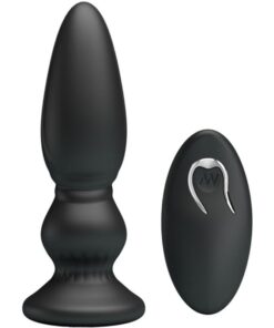 MR PLAY - POWERFUL VIBRATOR REMOTE CONTROL ANAL PLUG BLACK
