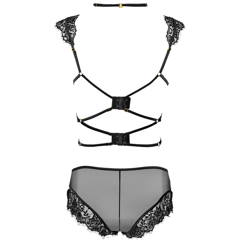 LIVCO CORSETTI FASHION - PALMENOM LC 90614 SUJETADOR + PANTY NEGRO - Bild 4