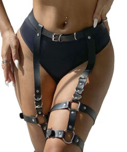 SUBBLIME - GARTER HARNESS WITH RINGS ONE SIZE