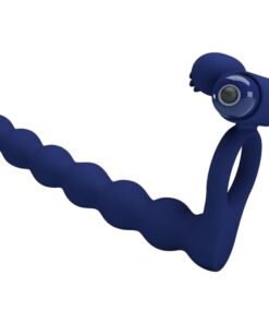 PRETTY LOVE - AJMAL VIBRATING RING WITH PLUG BLUE