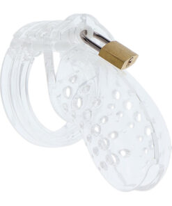HIDDEN DESIRE - EXTREME CHASTITY COCK CAGE ACRYLIC ADJUSTABLE CLEAR