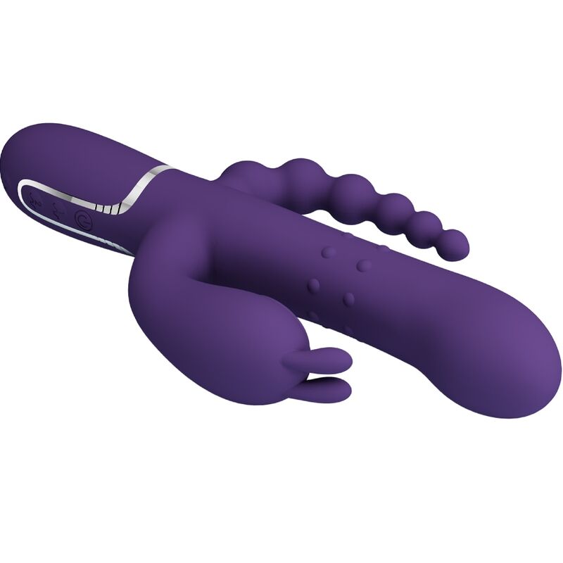 PRETTY LOVE - CAMMY TRIPLE VIBRATOR MULTIFUNCTION 4 IN 1 PURPLE - Bild 3