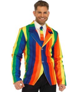 LEG AVENUE - BLAZER + TIE RAINBOW M