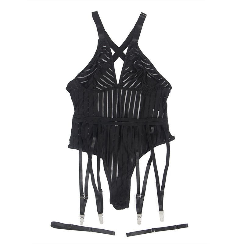 SUBBLIME - 954154 BODY WITH GARTER BELT BLACK L/XL - Bild 5