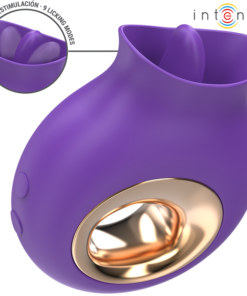 INTENSE - TULI CLITORIS STIMULATOR 9 VIBRATIONS  9 OSCILLATIONS PURPLE