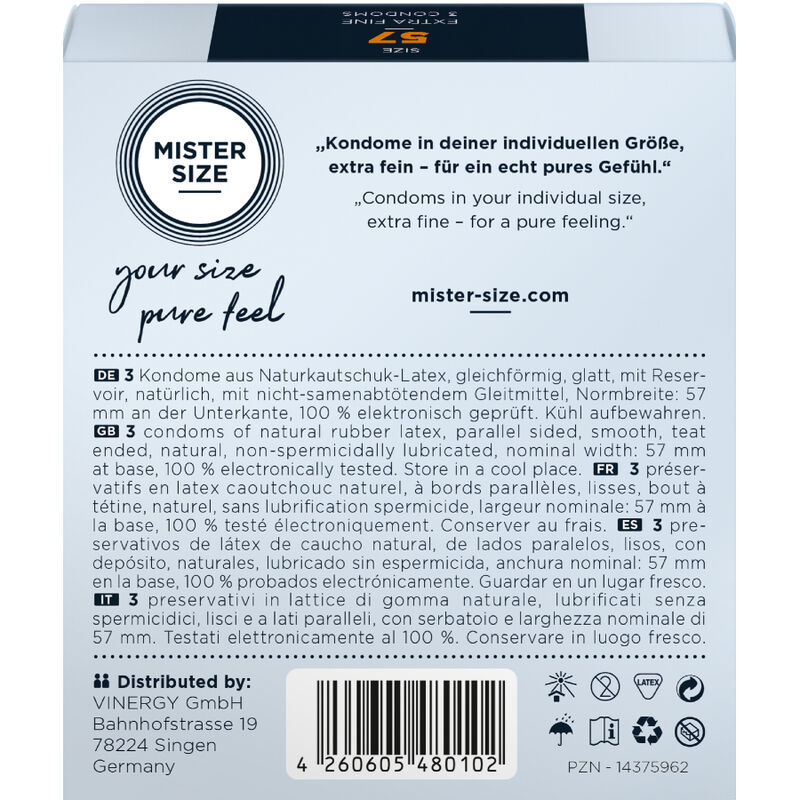 MISTER SIZE - CONDOM SIZE L 57 MM (3 UNITS) - Bild 3