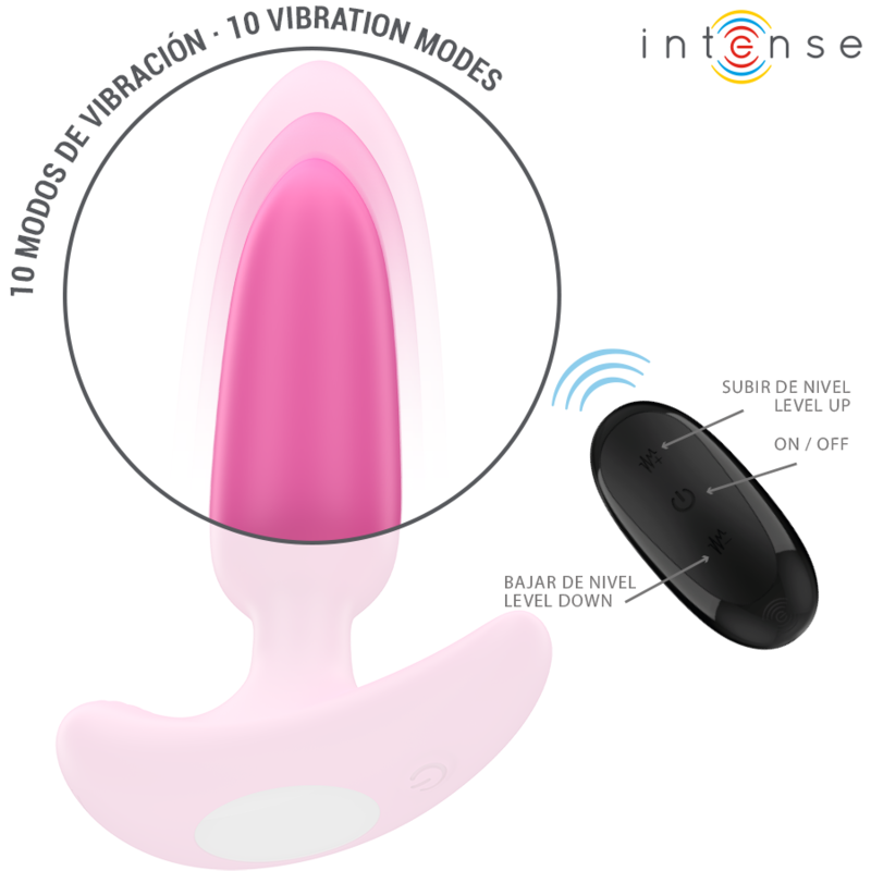 INTENSE - ROSS ANAL PLUG 10 VIBRATIONS PINK REMOTE CONTROL - Bild 4