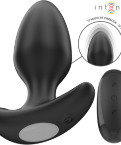 INTENSE - JOEY ANAL PLUG 10 VIBRATIONS BLACK REMOTE CONTROL