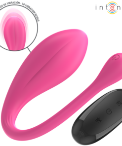 INTENSE - JANICE U VIBRATOR DOUBLE STIMULATION 10 VIBRATIONS PINK REMOTE CONTROL
