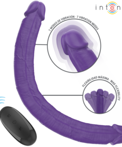 INTENSE - GUNTER DILDO DOUBLE VIBRATOR 40 CM PURPLE REMOTE CONTROL