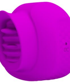 PRETTY LOVE - ESTELLE TONGUE CLITORIS STIMULATOR 12 VIBRATIONS PURPLE