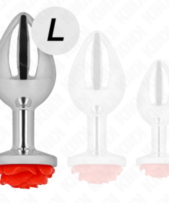 KINK - PLUG ANAL ROSE RED SIZE L