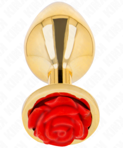 KINK -  PLUG ANAL GOLD ROSE RED SIZE M