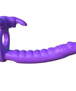 FANTASY C-RINGZ - SILICONE DOUBLE VIBRATOR RABBIT