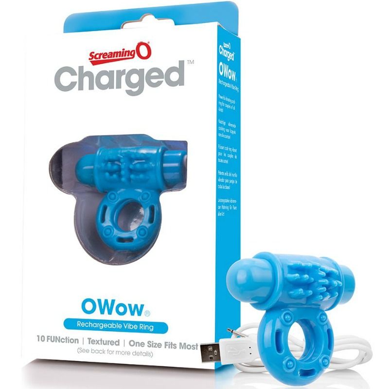 SCREAMING O - RING VIBRATOWOW RECHARGEABLE BLUE - Bild 2