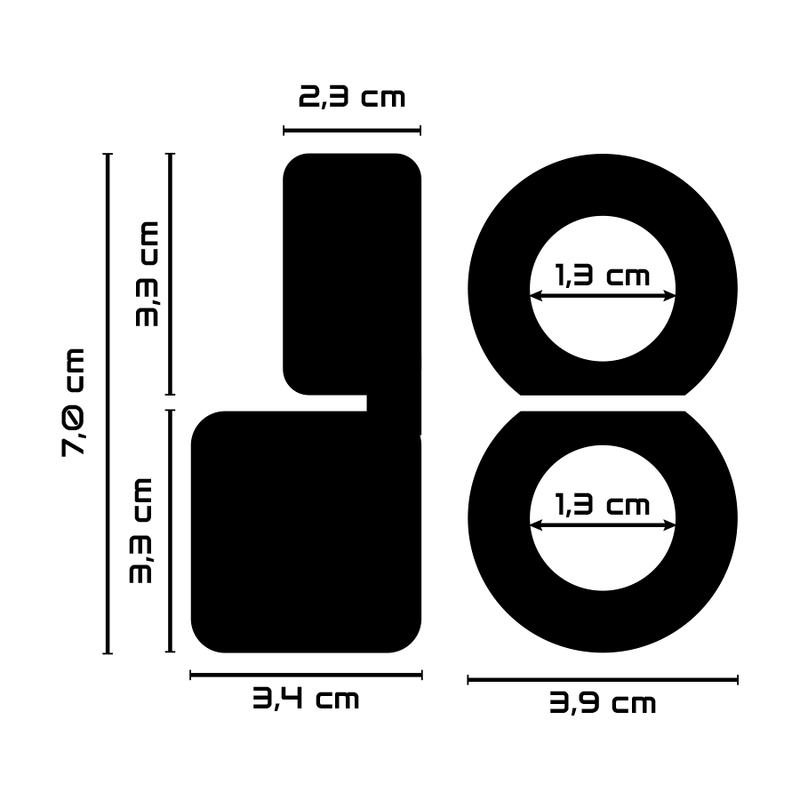 POWERING - SUPER FLEXIBLE AND RESISTANT DOUBLE PENIS RING PR09 BLACK - Bild 3