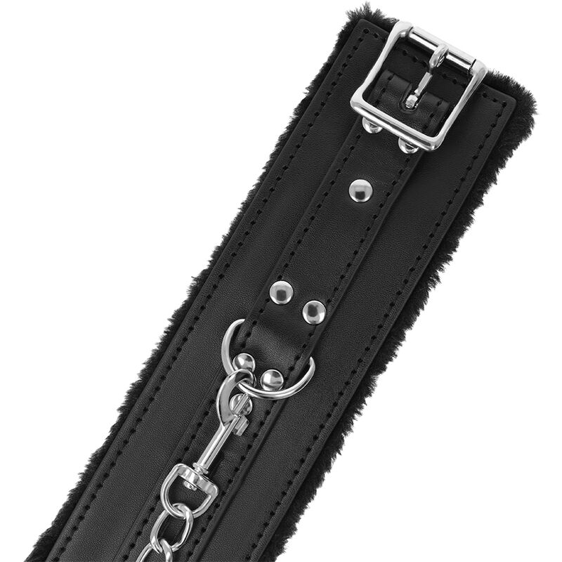 DARKNESS - BLACK LINED BDSM HANDCUFFS - Bild 4