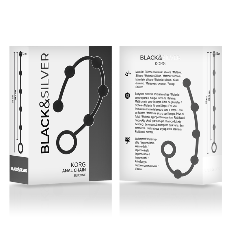 BLACKSILVER - KORG ANAL ROSARY SILICONE INITIATION 21 CM - Bild 4