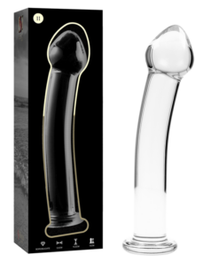 NEBULA SERIES BY IBIZA - MODEL 11 DILDO BOROSILICATE GLASS CLEAR 16 CM -O- 3 CM
