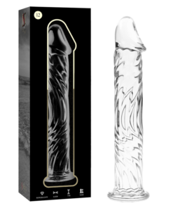 NEBULA SERIES BY IBIZA - MODEL 12 DILDO BOROSILICATE GLASS CLEAR 17 CM -O- 3.5 CM