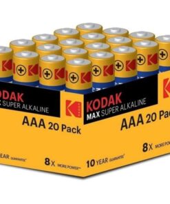 KODAK - MAX ALKALINE BATTERY AAA LR03 PACK*20 BATTERIES