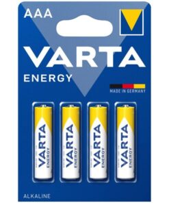 VARTA - ENERGY ALKALINE BATTERY AAA LR03 BLISTER*4